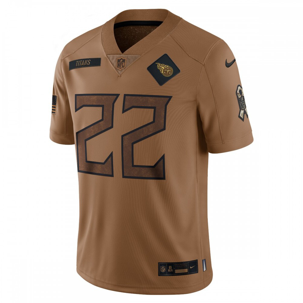 Derrick Henry Tennessee Titans Nike 2023 Salute To Service Limited Jersey - Brown-GridironStore